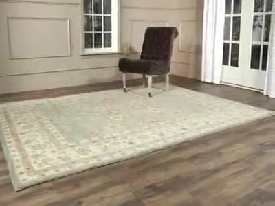 Heirloom Persian-Inspired Hand-Tufted Wool Round Rug in Brown/Beige