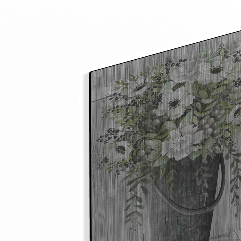"Fleurs galvanisées" par Cindy Jacobs, H 16 po x l 12 po