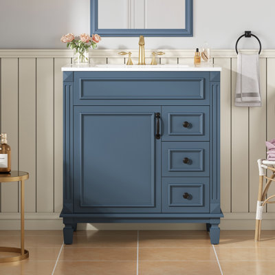 Meuble-lavabo 30 po avec lavabo en céramique