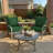 6.5″ Outdoor Replacement  Cushion Set, Deep Seating Seat / Back Cushion Set-1066329209