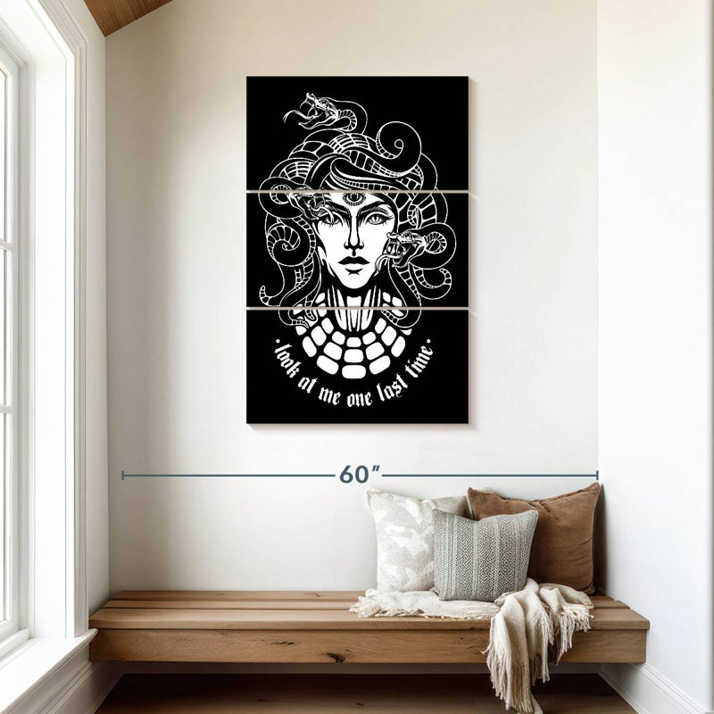 Kelan Medusa Quote, 45" H x 28" W