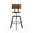 Buth Swivel Solid Wood Adjustable Height Stool-1066838133