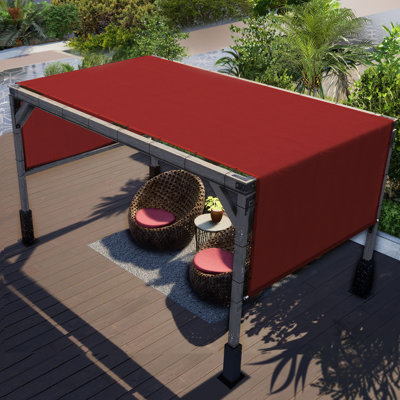 Colourtree Pergola Cover High Density Shade Replacement Canopy with Stainless Steel Weighted Rod
