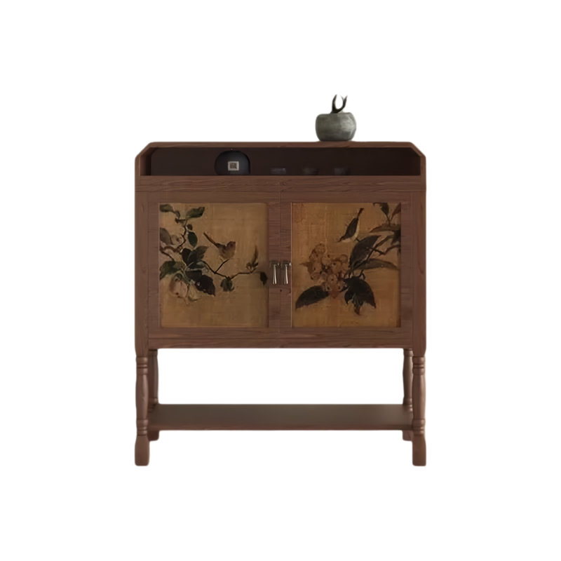Armoire de rangement de style médiéval, Noyer