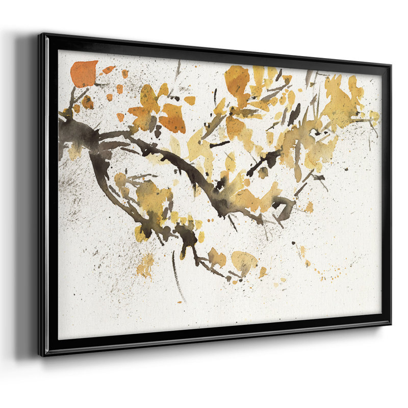 Branche d'arbre aquarelle I, Noir, H 30 po x l 44 po x P 1,5 po