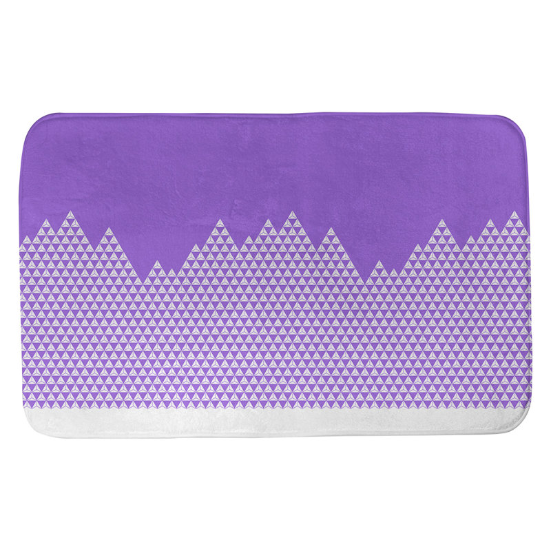 Tapis de salle de bain mountain Leffel, l 17 po x L 24 po, Mauve