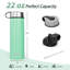 22 oz Bouteille d'eau à double paroi en acier inoxydable avec paille-78866745