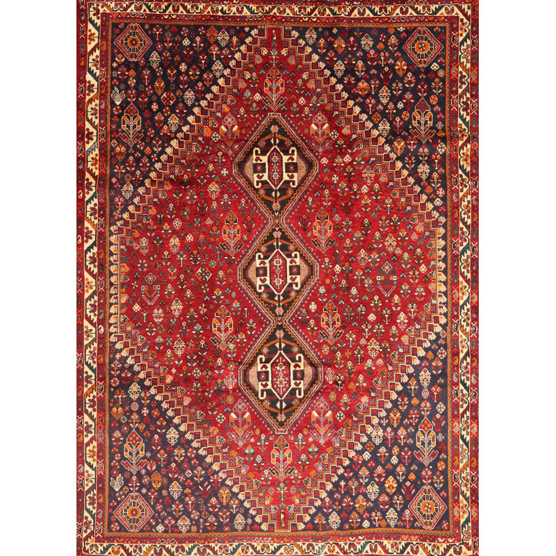 Tapis traditionnel rouge / brun Fairlady, Rectangle 5 pi x 7 pi