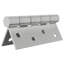 vidaXL Hinge Silver Steel Silent Bearing Door Frame Smooth Operation