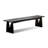 Black Solid Wood Bench-294772597