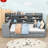 Assante Daybed with Integrated Desk and Built-in Storage Drawers-657524859-657524856