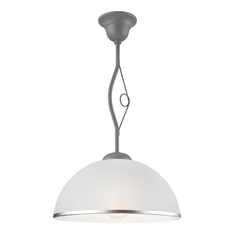 Zana 1 - Light Dome Pendant, Silver, White/Silver