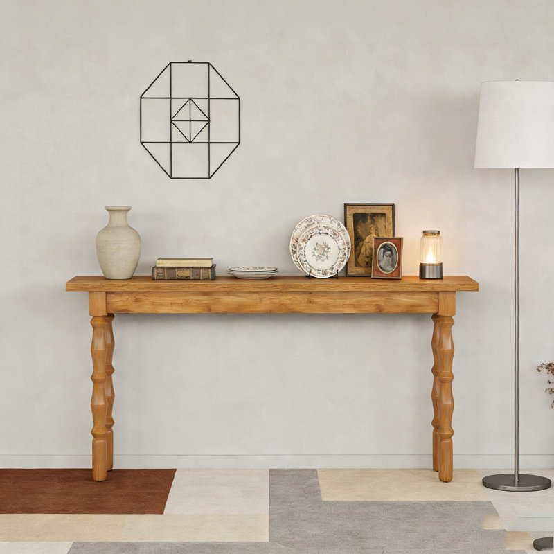 Wooden Console Table Sofa Table Behind Couch