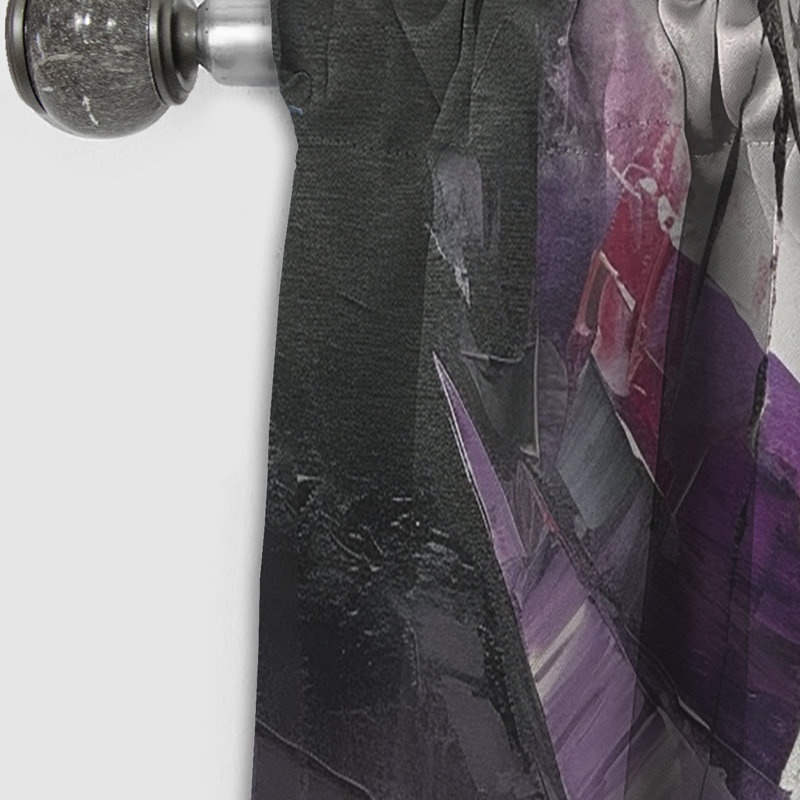 Turnbull - Abstract Curtain - Blackout Geometric Shapes Curtain - 1 Panels, 52" W x 95" L
