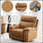 Chavis Brown Leather Aire Power Motion Recliner With USB, Power Headrest, And Lumbar Support For Ultimate Comfort