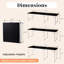 Table pliante en alliage d'aluminium 6 pi noir
