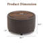 Table basse ronde avec rangement Teddy-870065663