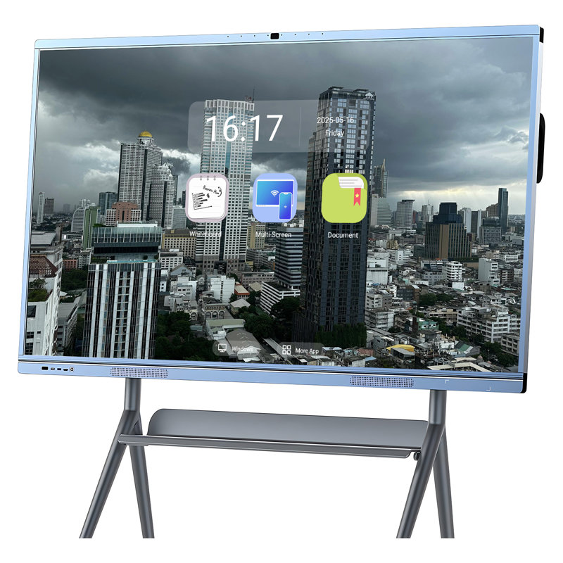 JYXCN Smart Board Pro Dual OS Touch Interactive Electronic Whiteboard for Conference Rooms, 67.27" H x 38.94" L x 46.06" W