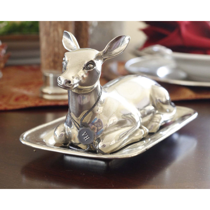 Lodge Pewter Butter Dish