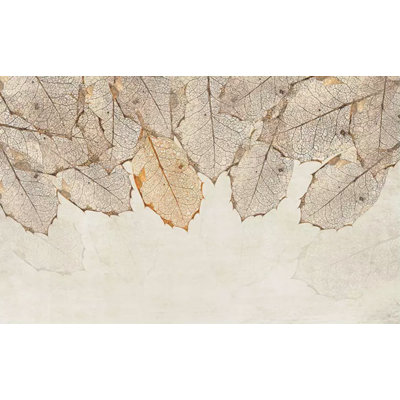 Murale à peindre L 6,25 pi x l 112 po Autumn Leaf Veins
