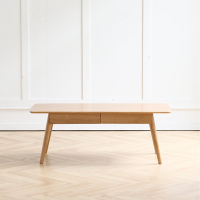 Kamrynn 100% Solid wood Top Plate Desk Coffee Table