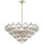 Julie Neill Caselli 36" Basket Chandelier with Clear Glass-1190424785-1190424784