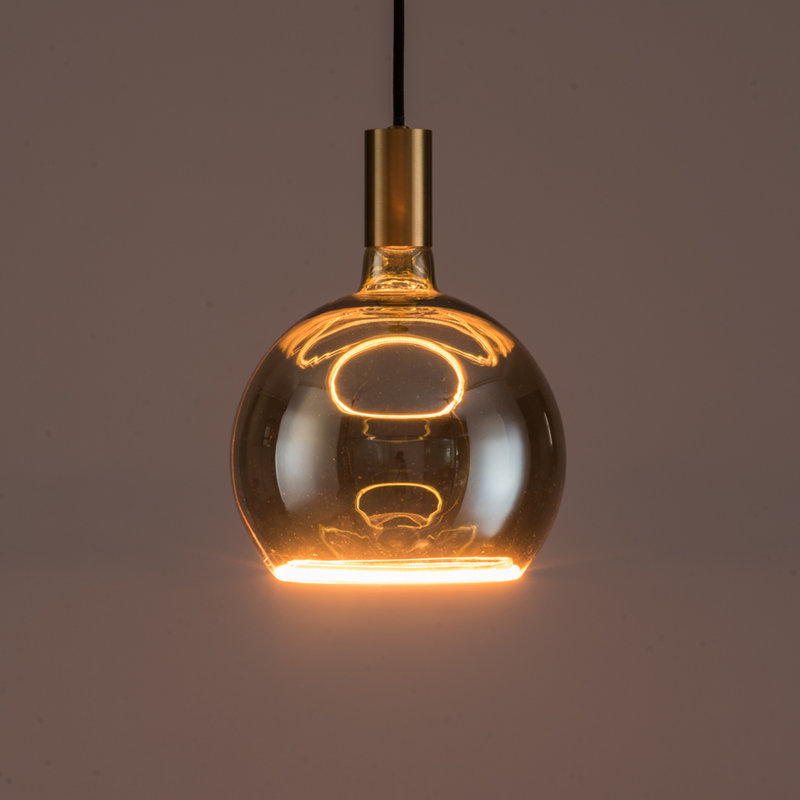 Akers 1 - Light Bulb Pendant, Black/Gold