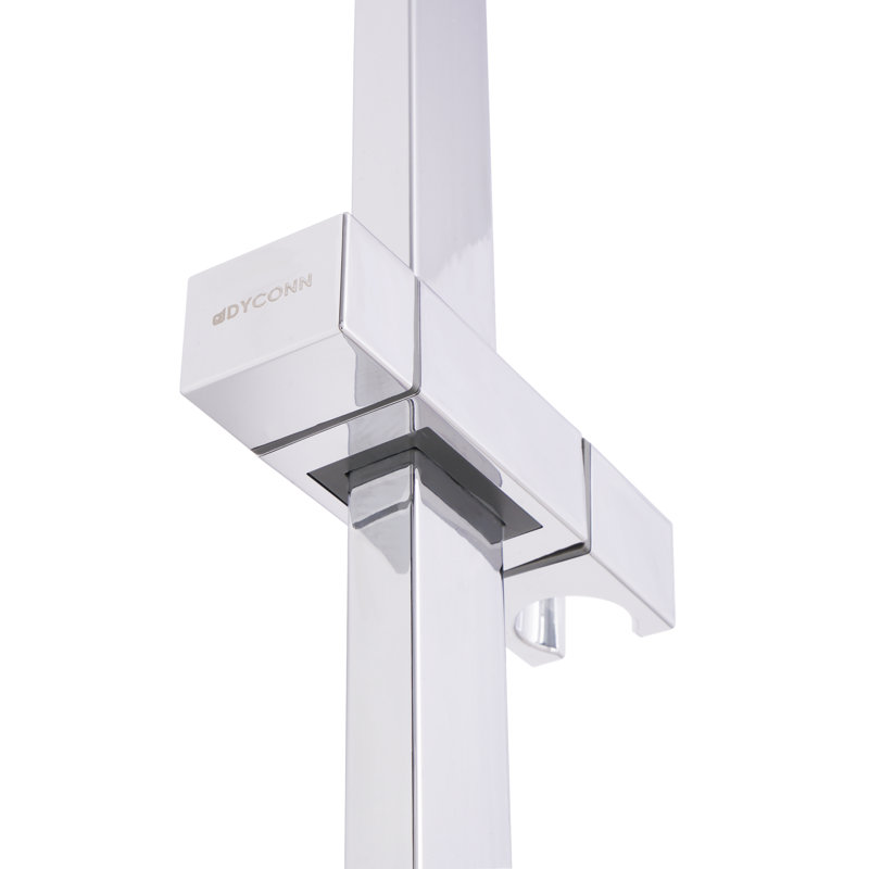 Porte-papier-barre coulissante pour douche à main, Chrome poli