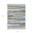 3' X 5' Gray Denim Blue And Sky Blue Striped Washable Indoor Outdoor Area Rug
