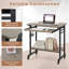 Table roulante pour ordinateur portable avec plateau à clavier coulissant et crochets-475338512