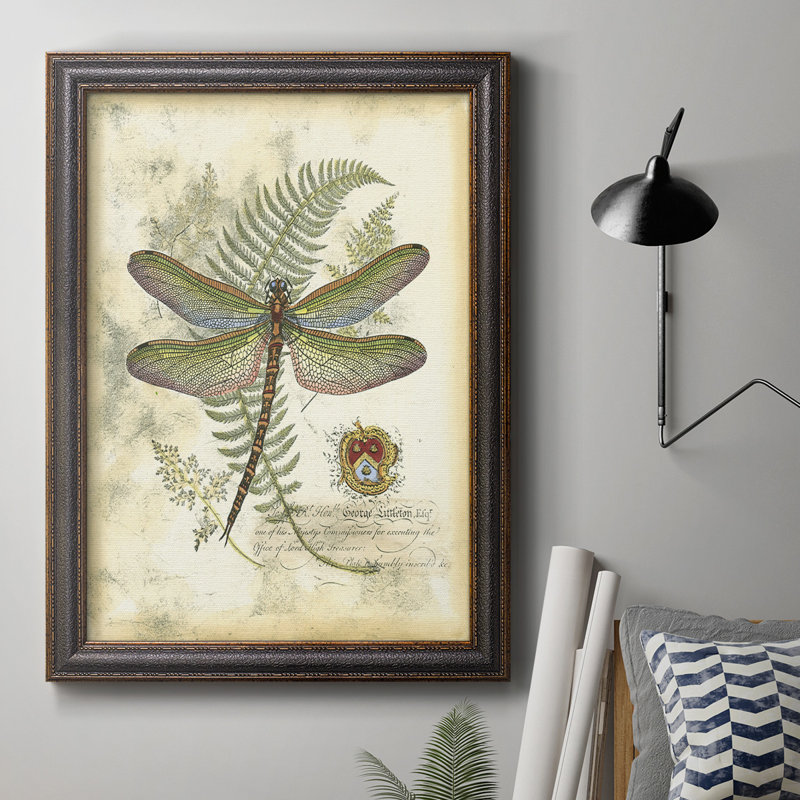 " Regal Dragonfly I (PP) " Painting Print, 36" H x 24" W x 2.5" D