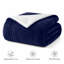 Home Comfort Sherpa Fleece Throw Blanket Cozy Reversible Blanket for Bed Sofa and Couch-957338547-957338557