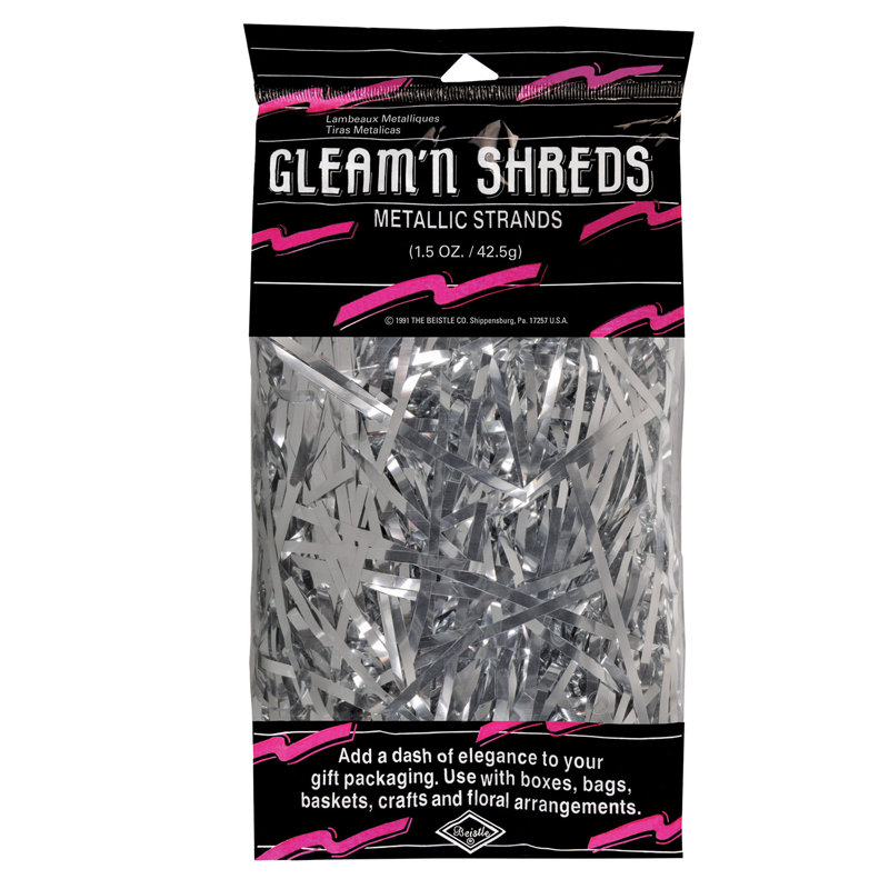 Brins métalliques Gleam 'N Shreds, Argent
