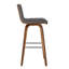 Chaise pivotante à dossier bas en bois massif avec repose-pieds-456139245-456139247