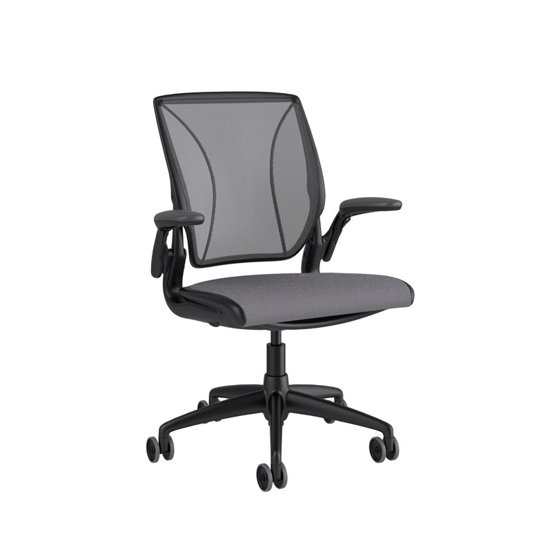 Diffrient World Wool Task Chair, Black, Catena/Caraway, Corde/Black