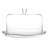 Cake Plate With Dome - Glass - Large 2 Pc Set - Cake Plate With Wavy Edge 13.5" Diameter - Large 11.5" Diameter Cake Dome For Cake - Cheese - Fruit - - Made In Europe- By Barski