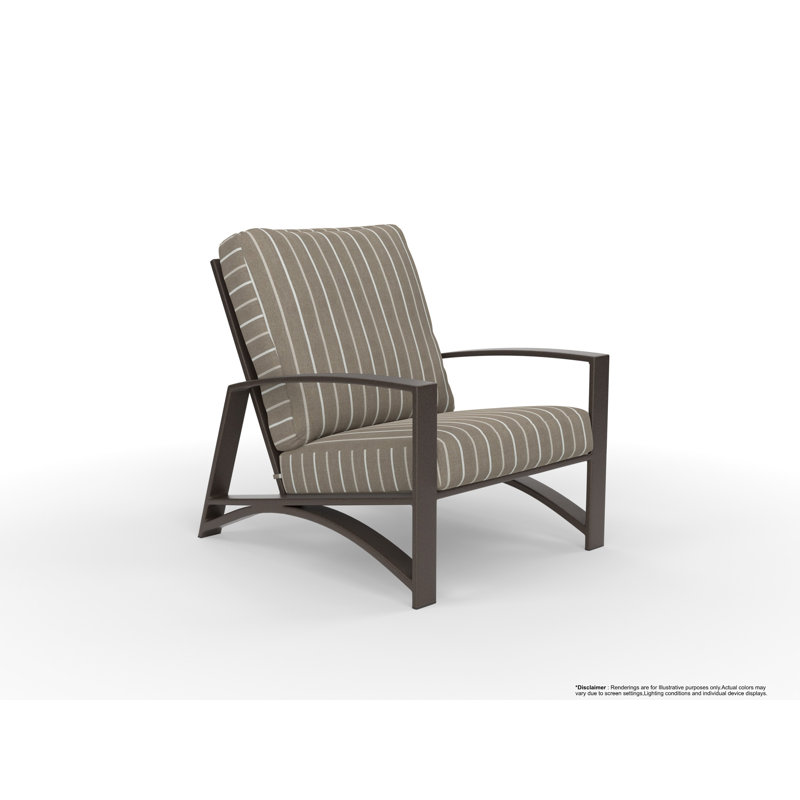 Arc Outdoor Lounge Chair, Cast Lagoon, Copper Creek