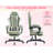 Adjustable Reclining Ergonomic Faux Leather Swiveling PC & Racing Game Chair(Set Of 2)-1317147758
