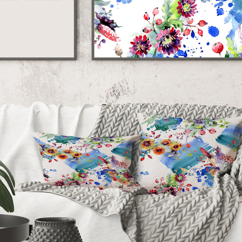 Floral Throw Pillow