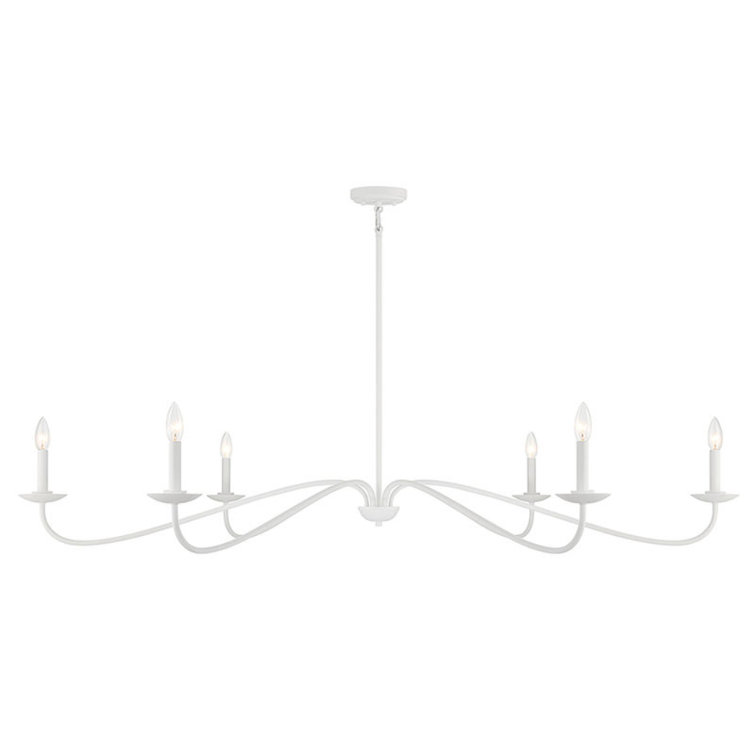 Zoyla 6 Light Metal Dimmable Chandelier