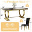 Ensemble de table de salle à manger avec 6 chaises en velours-1669993045-1669993044-1669993055