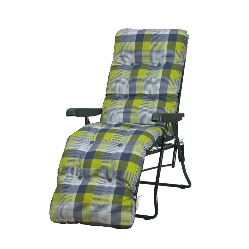 200cm Long Reclining Single Chaise with Cushions