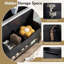 Ebern Designs Tall Hall Tree With Seat Cushion Open Compartments Hooks Lift-top Storage-976275615
