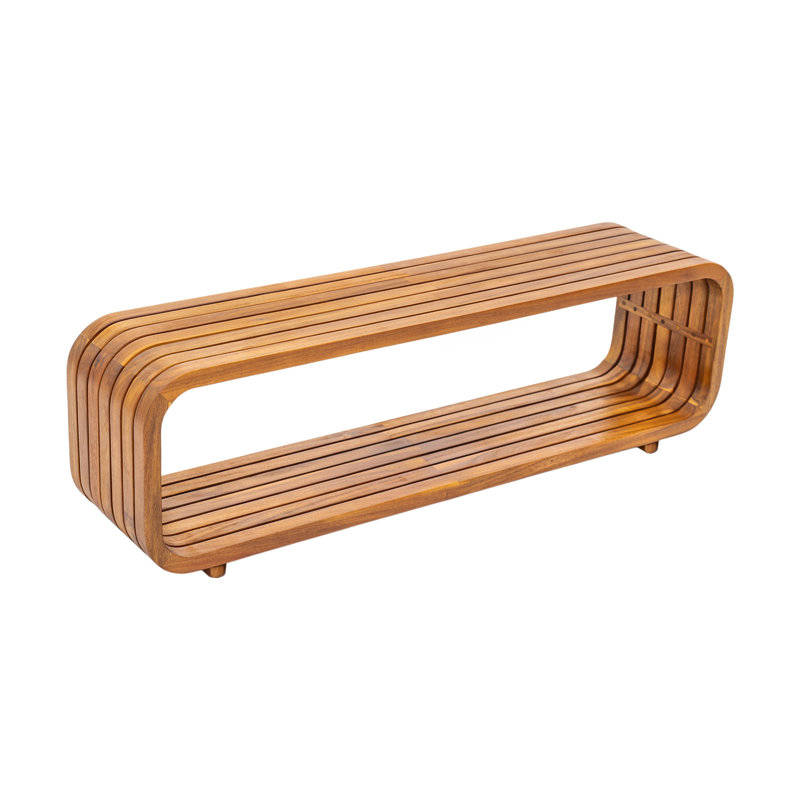 Table basse d'extérieur en bois d'acacia pour le jardin ou le balcon