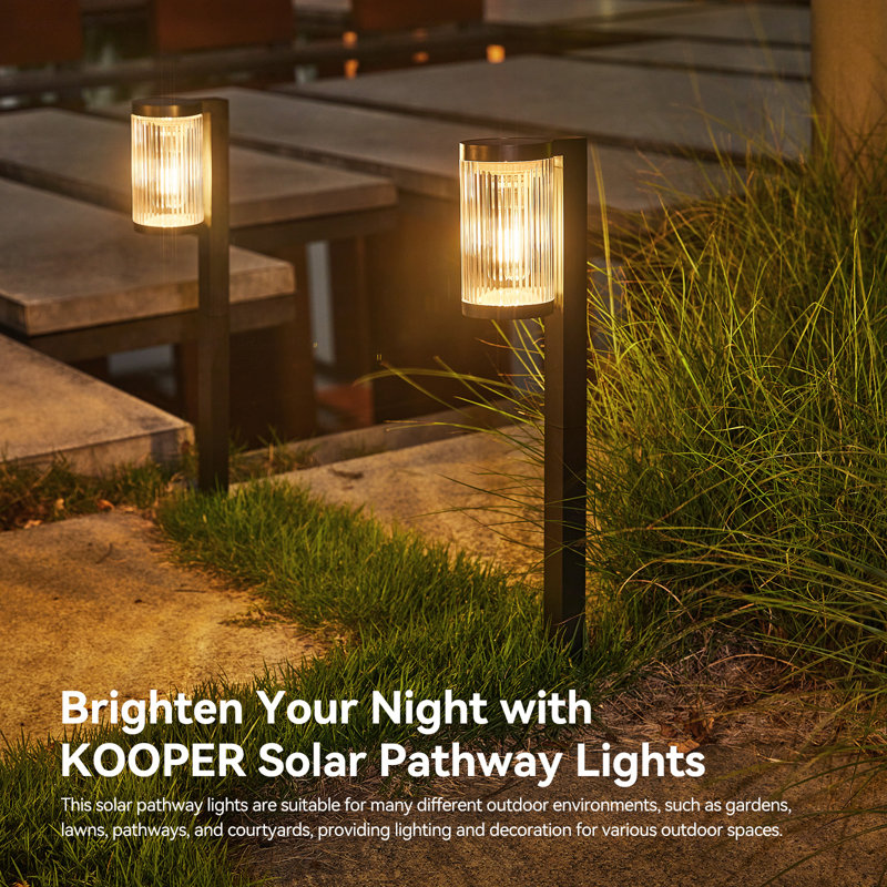Solar Pathway Lights Outdoor, Upgraded Outdoor Solar Lights For Outside Super Bright Up To 12hrs, Ip65 Waterproof Solar Garden Lights For Yard Landscape Path Walkway Decoration
