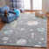 Carousel Kids Space Area Rug In Grey / Lavender