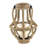 16" H Reclaimed Wood Beaded Candle Lantern