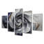 Cybera abstrait cosmique vortex III - spirales abstraites - art mural moderne