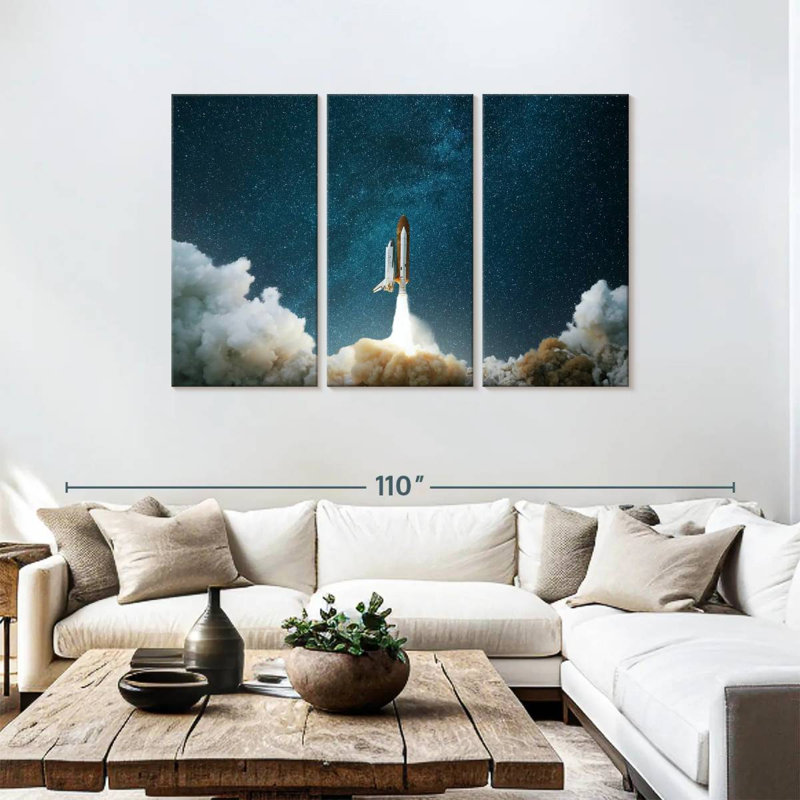 Oberle Panoramic Rocket Launch, 48" H x 74" W