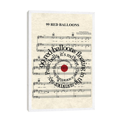 99 Red Balloons - Print on Canvas